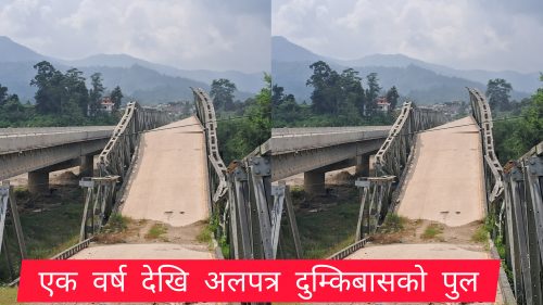 एक वर्ष देखि अलपत्र दुम्किबासको पुल
