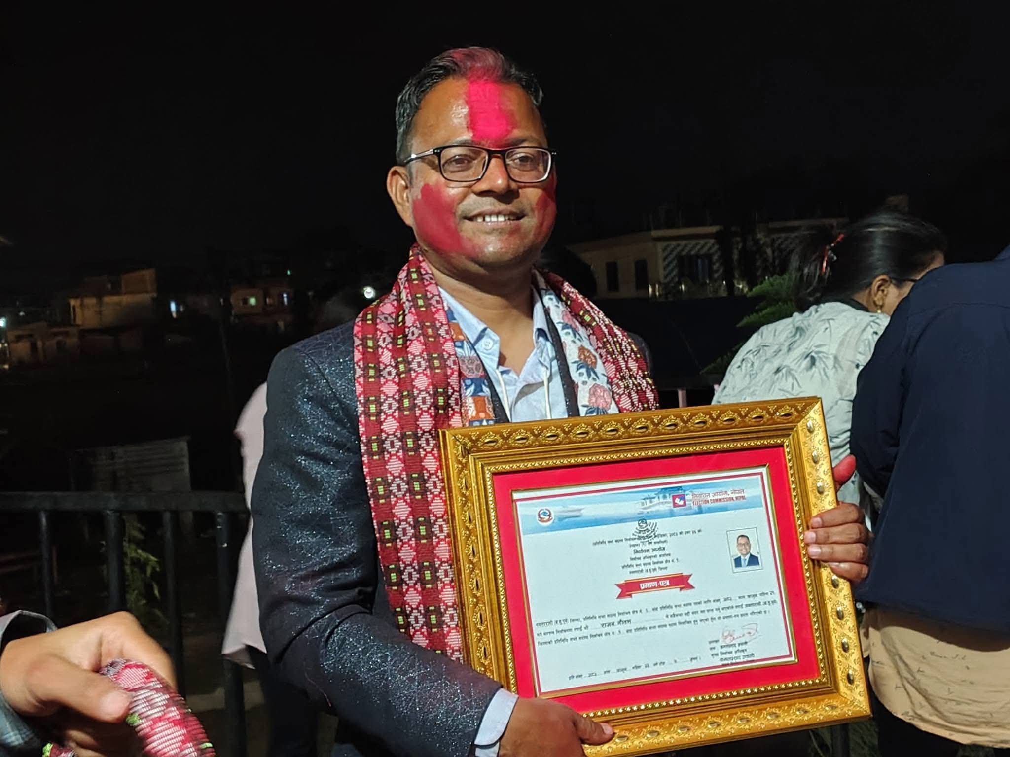 नवलपुर-१ मा ३४ वर्षपछि ढल्यो कांग्रेसको विरासत, रास्वपाका राजन गौतम विजयी