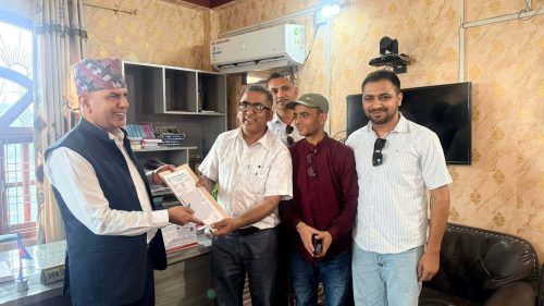 सरकारी विज्ञापन नीतिविरुद्ध नेपाल पत्रकार महासंघ नवलपुरको ज्ञापनपत्र